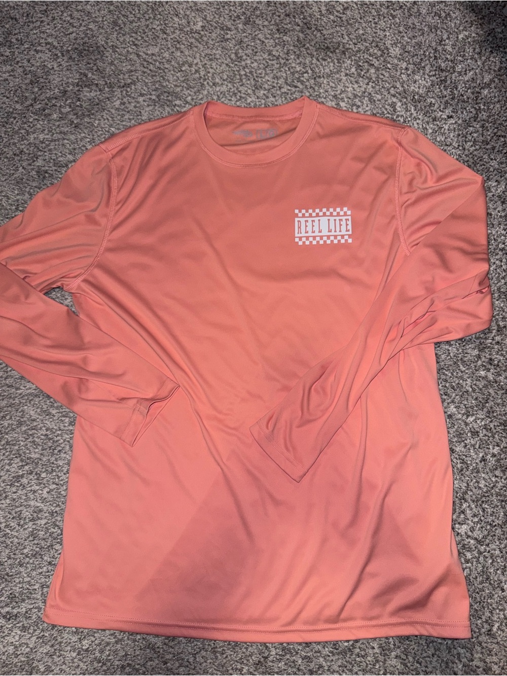 Reel Life Coral Long Sleeve Tee